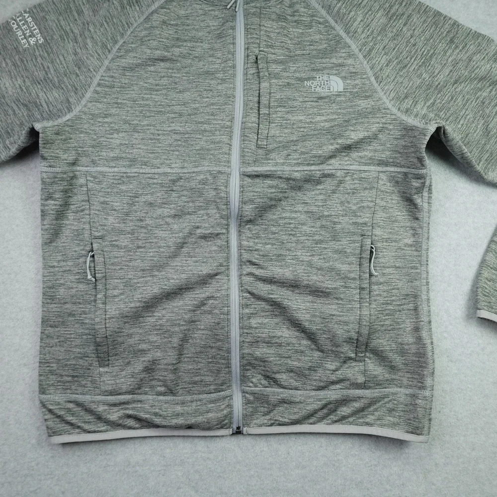 The North Face Jacket Mens Large Gray Heather Skyline Full Zip Fleece